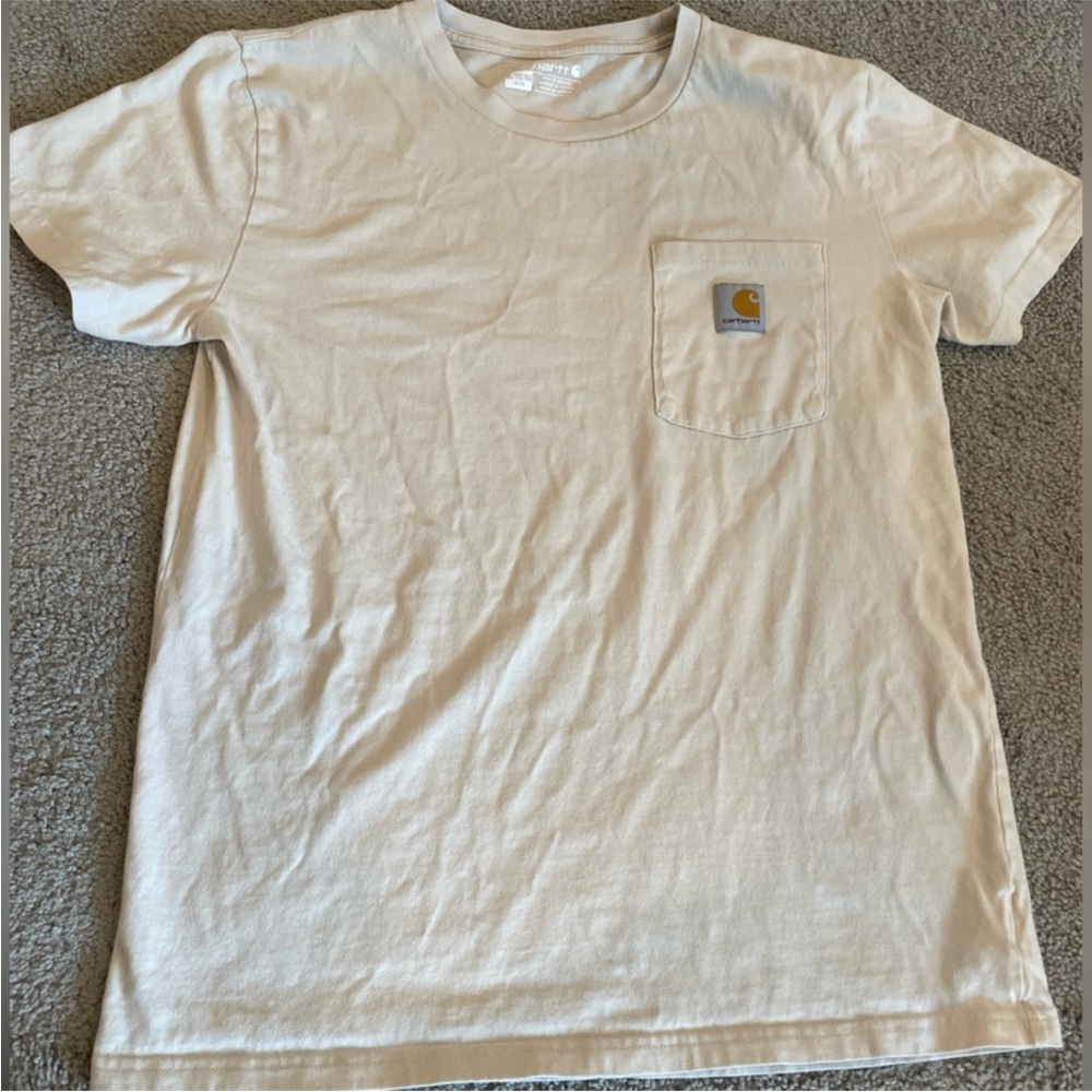 Carhartt Cream Short Sleeve Tee